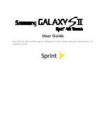 Preview for 2 page of Samsung Samsung Galaxy SII Epic 4G Touch User Manual