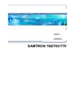 Samsung SAMTRON 76E Owner'S Manual preview