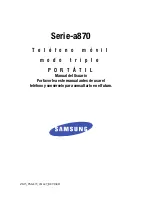 Samsung SCH A870 - Cell Phone - Verizon Wireless Manual Del Usuario preview