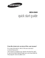 Preview for 1 page of Samsung SCH-I589 Quick Start Manual