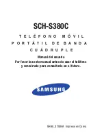 Preview for 1 page of Samsung SCH-S380C Manual Del Usuario