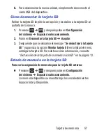 Preview for 61 page of Samsung SCH-S738C Manual Del Usuario