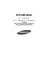 Samsung SCH U340 - Cell Phone - Verizon Wireless User Manual preview