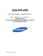 Preview for 1 page of Samsung SCH-u420 Series Manual Del Usuario