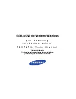 Preview for 1 page of Samsung SCH-U550 Manual Del Usuario
