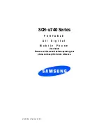 Preview for 1 page of Samsung SCH-u740 User Manual