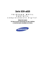 Preview for 1 page of Samsung SCHU620 Manual Del Usuario