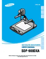 Preview for 1 page of Samsung SDP-900DXA User Manual