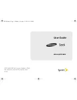 Samsung Seek SPH-M350 User Manual preview
