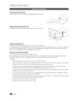 Предварительный просмотр 58 страницы Samsung Series 7 7000 UN46C7000 User Manual