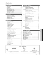 Preview for 3 page of Samsung Series 8 8000 UN46C8000 User Manual