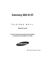 Preview for 1 page of Samsung SGH-A157 Manual Del Usuario