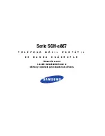 Preview for 1 page of Samsung SGH-a887 Series Manual Del Usuario