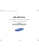 Preview for 1 page of Samsung SGH-a887 Series User Manual