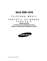 Samsung SGH-C416 Manual Del Usuario preview