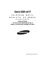 Samsung SGH C417 - Cell Phone - AT&T Manual Del Usuario preview