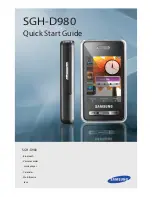 Preview for 1 page of Samsung SGH-D980 Quick Start Manual