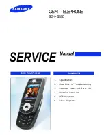 Samsung SGH-F880 Service Manual preview