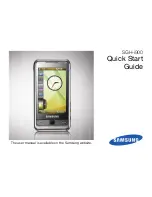 Preview for 1 page of Samsung SGH-i900 Quick Start Manual