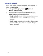 Preview for 62 page of Samsung SGH-S275G Manual Del Usuario