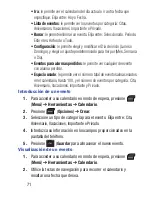 Preview for 76 page of Samsung SGH-S275G Manual Del Usuario