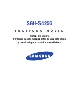 Preview for 1 page of Samsung SGH-S425G Manual Del Usuario