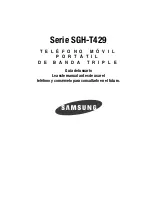 Предварительный просмотр 1 страницы Samsung SGH SGH-T429 Guía Del Usuario