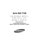 Preview for 1 page of Samsung SGH-T109 Series Manual Del Usuario