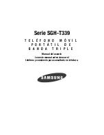 Samsung SGH-T339 Series Manual Del Usuario preview