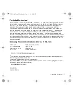 Preview for 2 page of Samsung SGH-T369 Manual Del Usuario