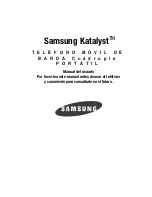 Preview for 1 page of Samsung SGH-T739 Manual Del Usuario
