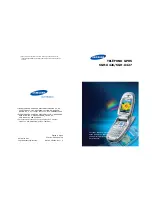 Preview for 1 page of Samsung SGH-X426 Manual Del Usuario