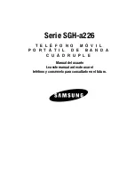Preview for 1 page of Samsung SGHA226 SERIES Manual Del Usuario