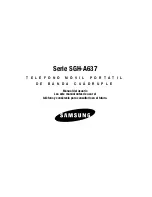 Preview for 1 page of Samsung SGHA637 Manual Del Usuario