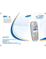Preview for 1 page of Samsung SGHC207 Manual Del Usuario