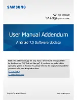 Preview for 1 page of Samsung SM-G930W8 User Manual Addendum