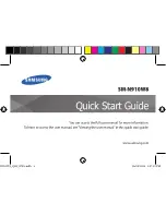 Preview for 1 page of Samsung SM-N910W8 Quick Start Manual