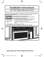 Samsung SMH2117S/XAA Installation Instructions Manual preview