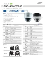 Предварительный просмотр 7 страницы Samsung SNV-5080 Brochure & Specs