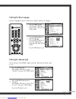 Preview for 27 page of Samsung SP-46L3HR Owner'S Instructions Manual