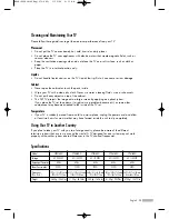 Preview for 95 page of Samsung SP42L6HN Owner'S Instructions Manual