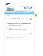 Preview for 7 page of Samsung SPF-72H Manual Del Usuario