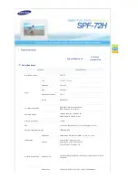 Предварительный просмотр 20 страницы Samsung SPF-72H Manual Del Usuario