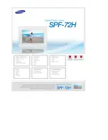 Preview for 1 page of Samsung SPF-72H User Manual