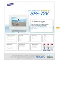 Samsung SPF-72V User Manual preview