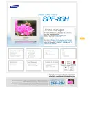 Samsung SPF-83H Manual Del Usuario preview