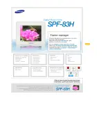 Samsung SPF-83H Manual preview