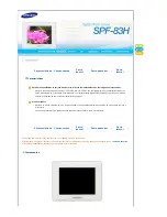 Preview for 7 page of Samsung SPF-83H Manual