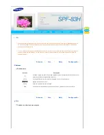 Preview for 15 page of Samsung SPF-83H Manual