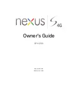Samsung SPH-D720 Nexus S 4G Owner'S Manual preview